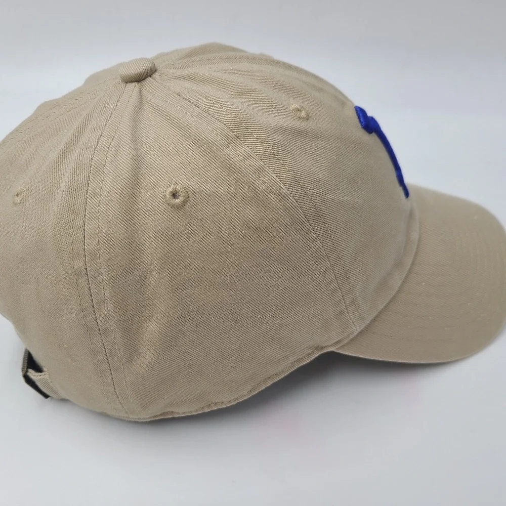 Los Angeles Dodgers Hat Strapback 47 Brand Clean Up‎ Beige Blue MLB Baseball Men